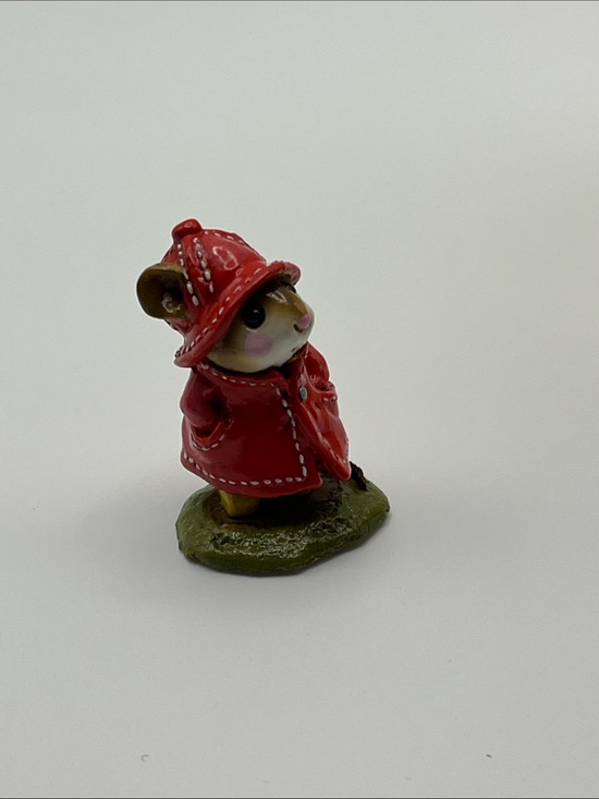 Other - M-180 Wee Forest Folk Petersen Family Wee Forest Folk Red Raincoat Mouse 1991